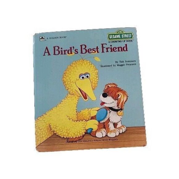 80s Vintage 1986 A Bird's Best Friend Sesame Street A Growing-Up Book Children's - Picture 1 of 7
